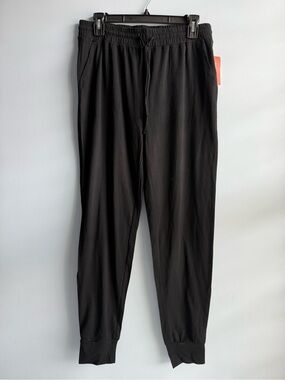 State of Day Women's Black Jogger Knit Pajama Pants Size Small